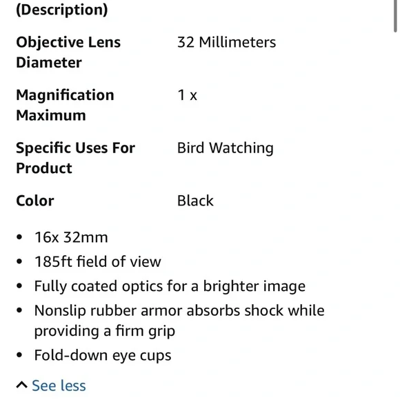 PowerView 16x32mm Compact Binoculars - Black - Picture 3 of 7